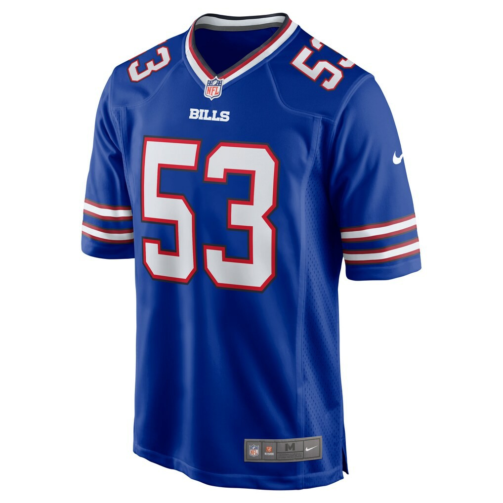 Tyrel Dodson Buffalo Bills Game Player Jersey - Royal Jerseys