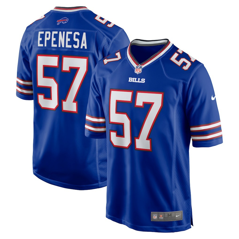 A.J. Epenesa Buffalo Bills Game Player Jersey - Royal Jerseys