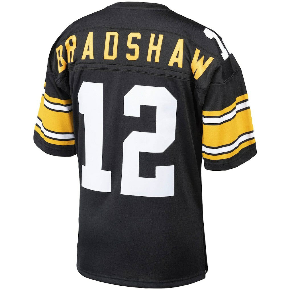 Terry Bradshaw Pittsburgh Steelers Authentic Throwback Retired Player Jersey - Black Jerseys
