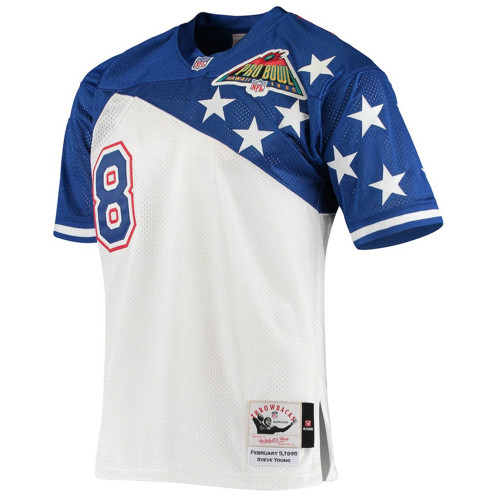 Steve Young NFC 1994 Pro Bowl Authentic Jersey - White/Blue Jerseys