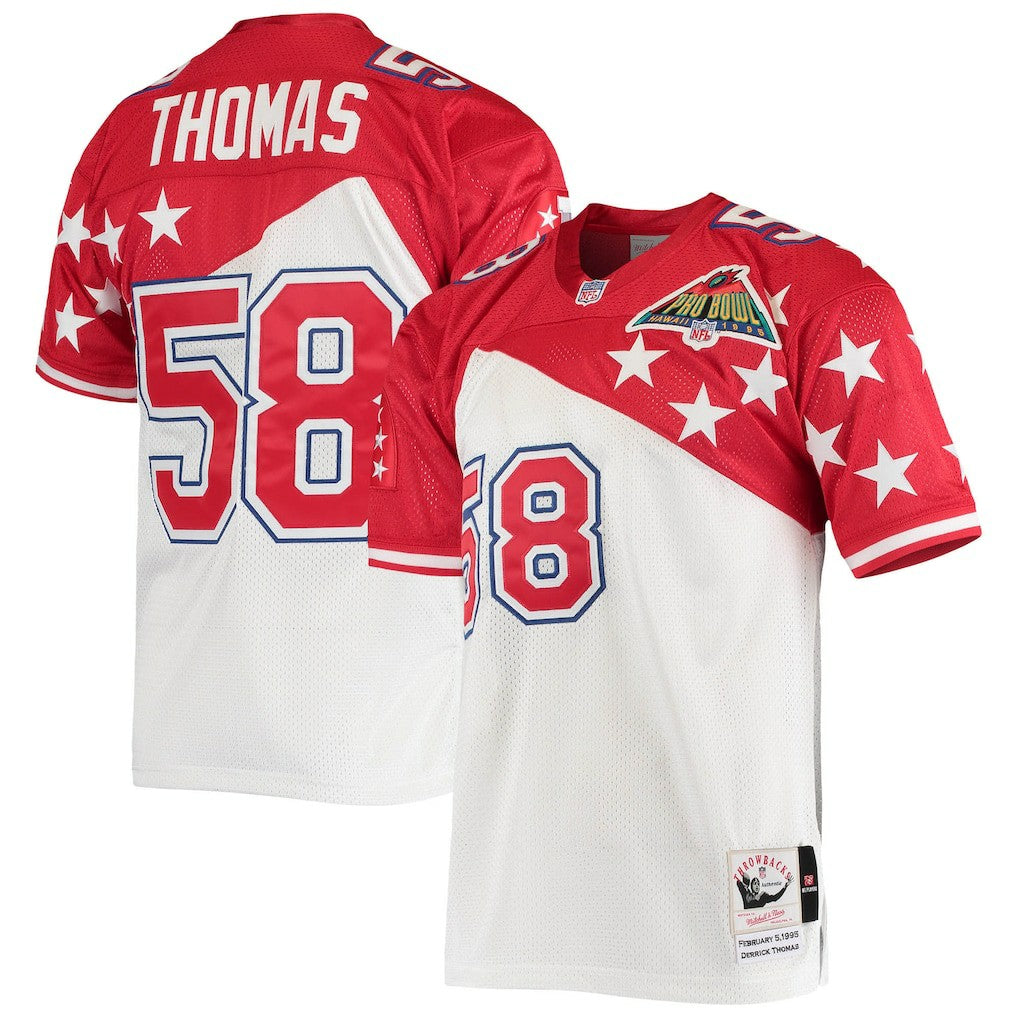 Derrick Thomas AFC 1995 Pro Bowl Authentic Jersey - White/Red Jerseys