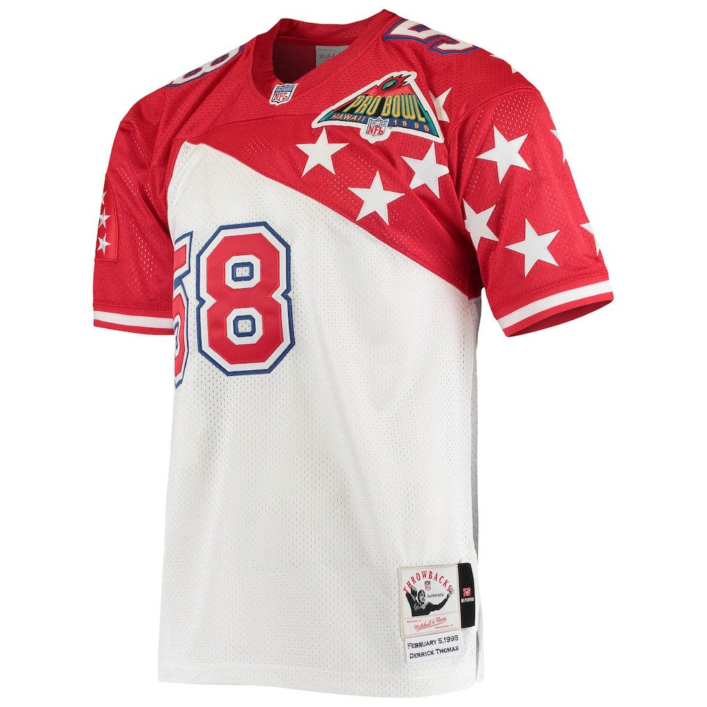 Derrick Thomas AFC 1995 Pro Bowl Authentic Jersey - White/Red Jerseys