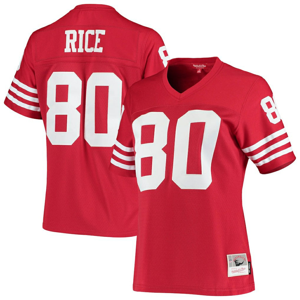 Jerry Rice San Francisco 49ers Women's 1990 Legacy Replica Jersey - Scarlet Jerseys