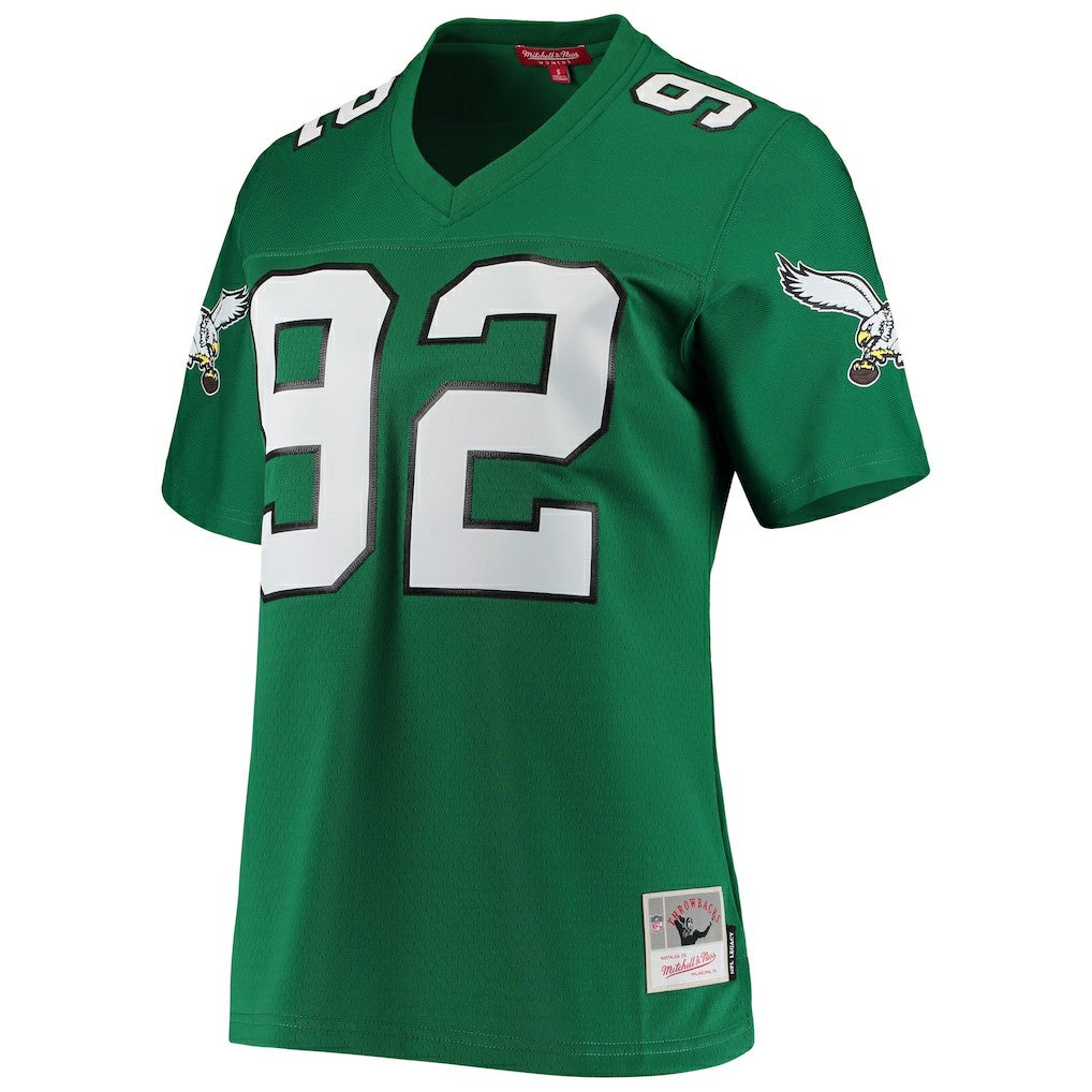 Reggie White Philadelphia Eagles Women's 1990 Legacy Replica Jersey - Kelly Green Jerseys