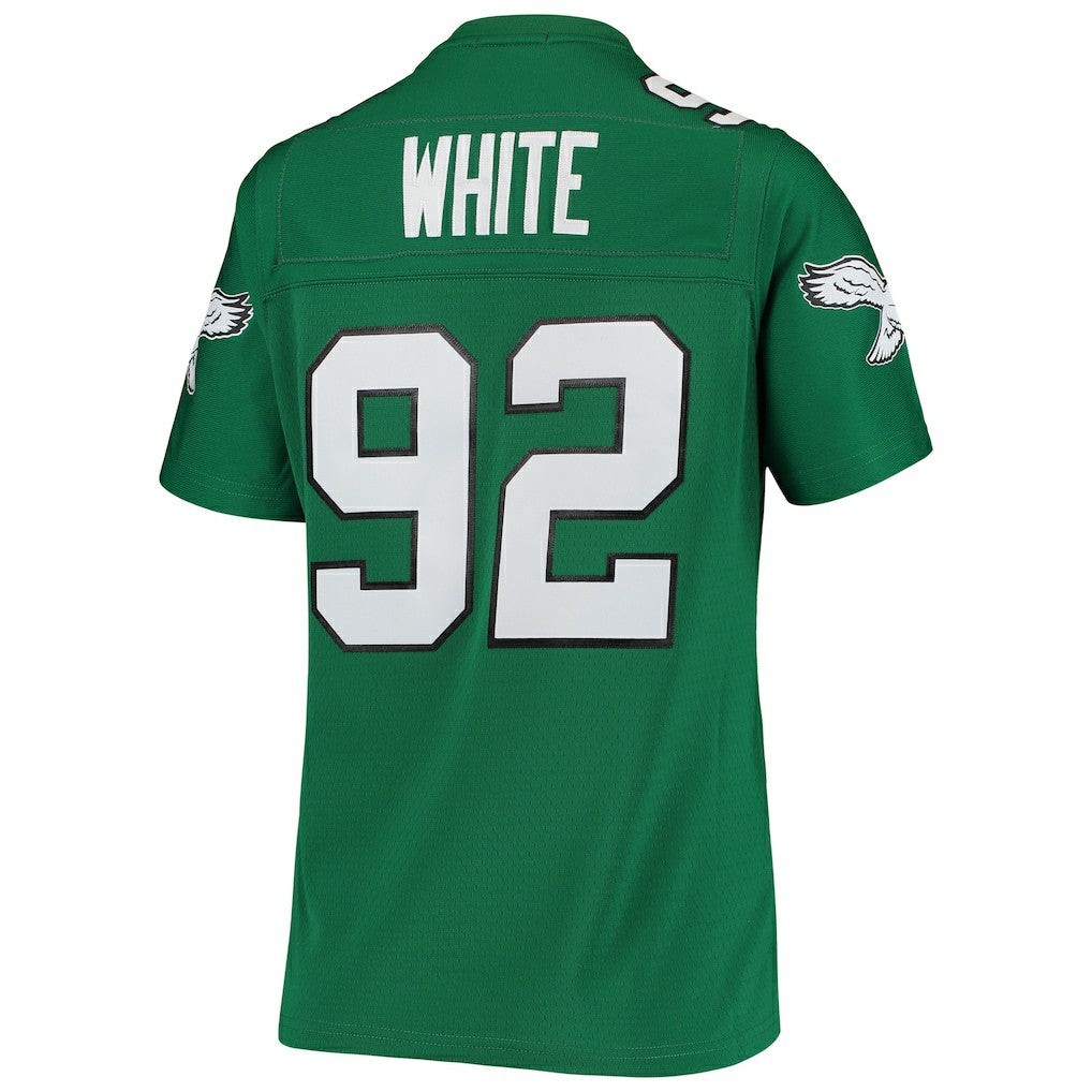 Reggie White Philadelphia Eagles Women's 1990 Legacy Replica Jersey - Kelly Green Jerseys