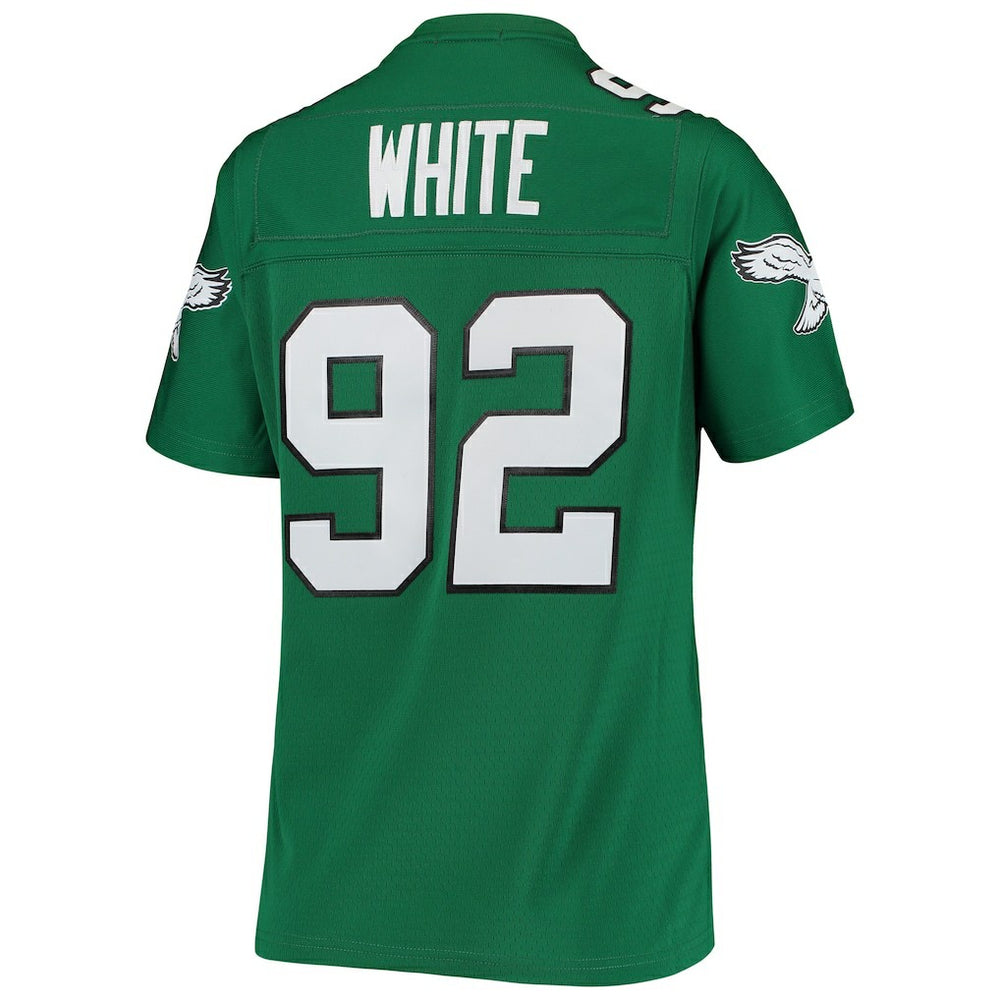 Reggie White Philadelphia Eagles Women's 1990 Legacy Replica Jersey - Kelly Green Jerseys