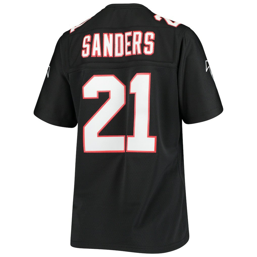 Deion Sanders Atlanta Falcons Women's Legacy Replica Team Jersey - Black Jerseys