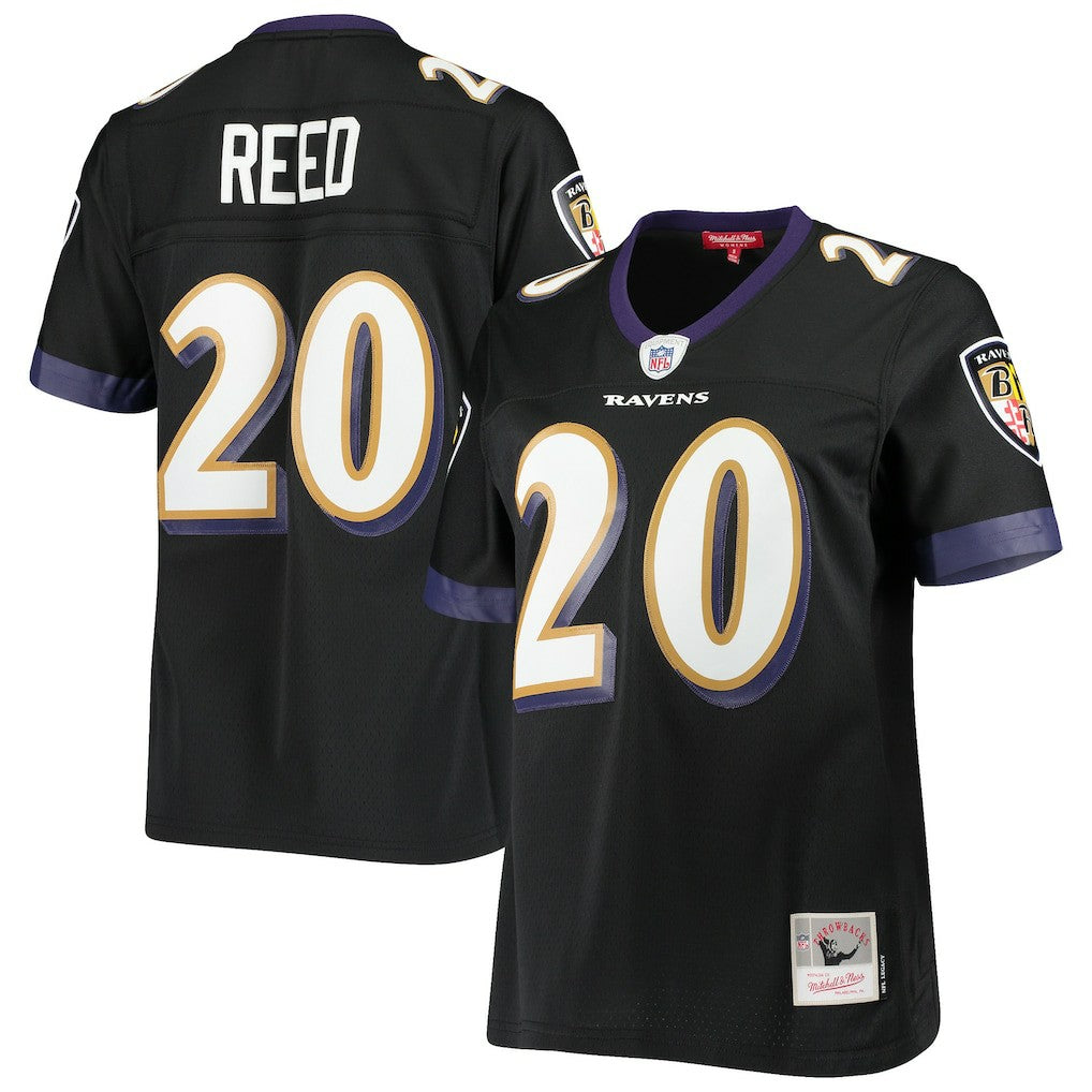 Ed Reed Baltimore Ravens Women's Legacy Replica Team Jersey - Black Jerseys
