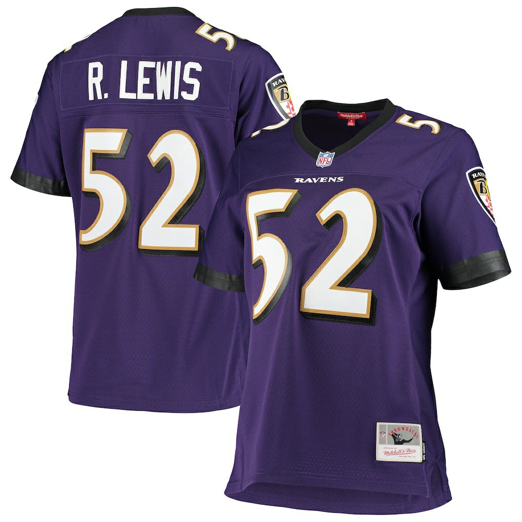 Ray Lewis Baltimore Ravens Women's Legacy Replica Team Jersey - Purple Jerseys
