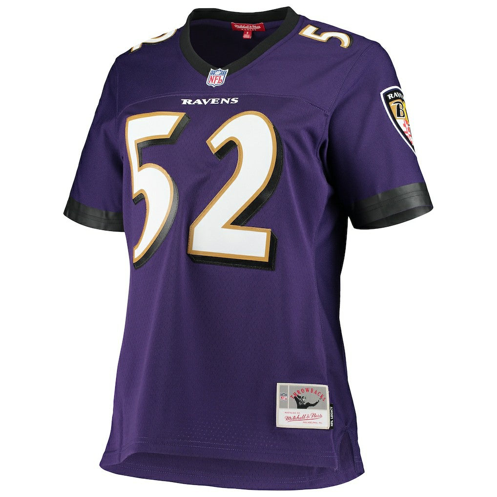 Ray Lewis Baltimore Ravens Women's Legacy Replica Team Jersey - Purple Jerseys