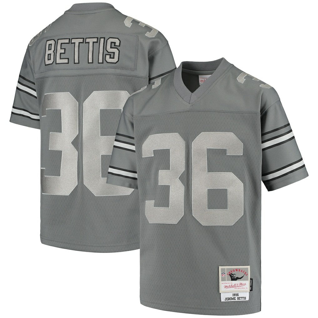 Jerome Bettis Pittsburgh Steelers Youth 1996 Retired Player Metal Replica Jersey - Charcoal Jerseys