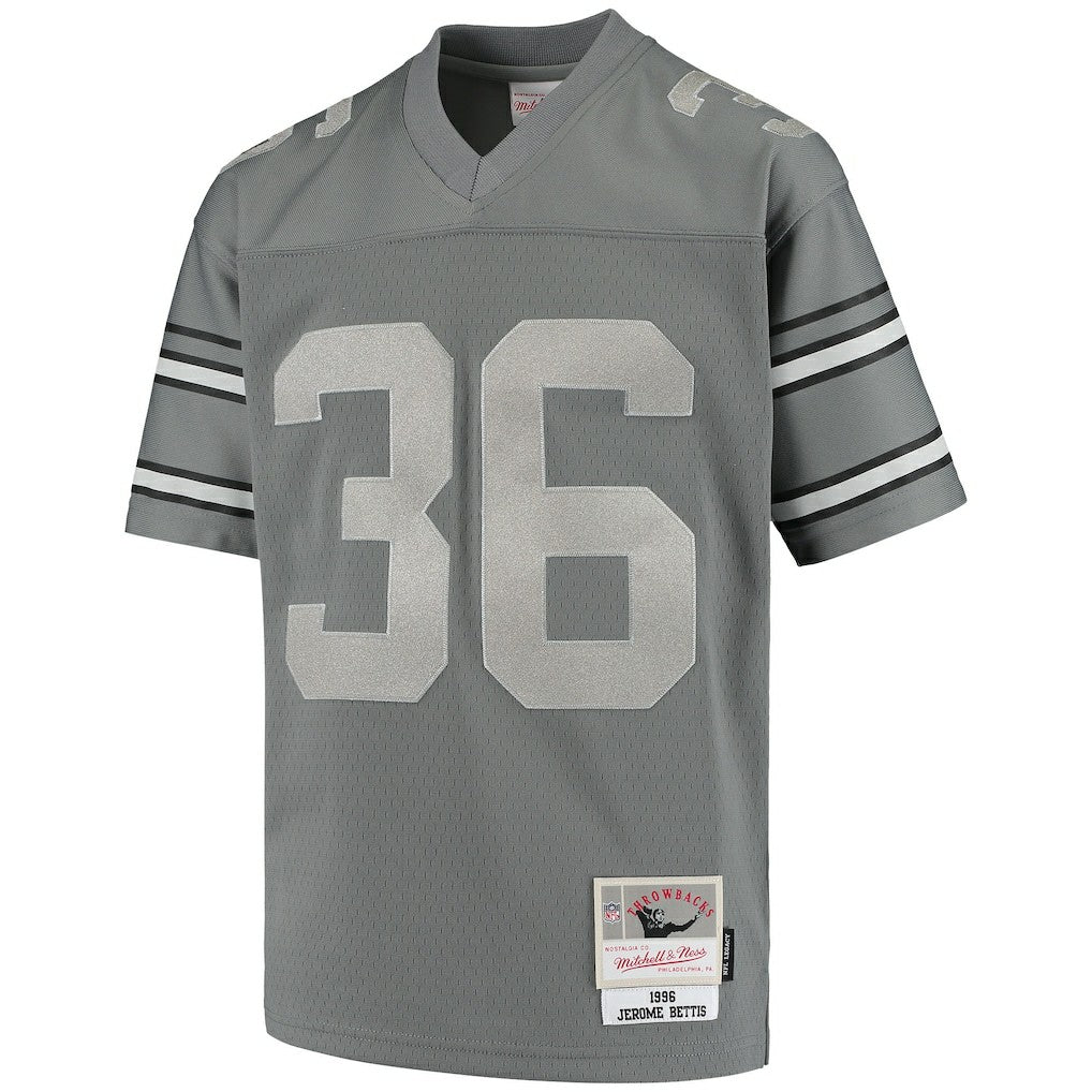 Jerome Bettis Pittsburgh Steelers Youth 1996 Retired Player Metal Replica Jersey - Charcoal Jerseys
