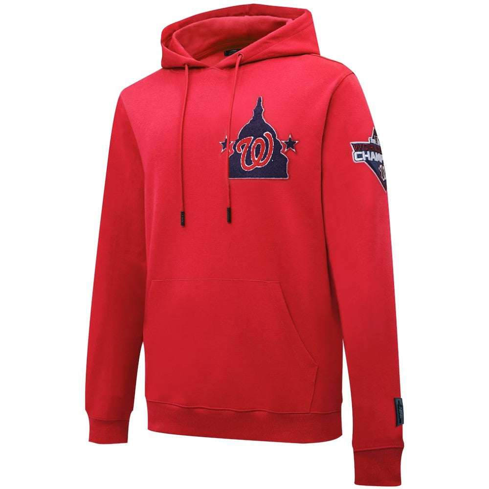 Washington Nationals Pro Standard Logo Pullover Hoodie - Red Hoodies