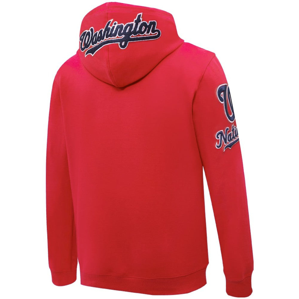 Washington Nationals Pro Standard Logo Pullover Hoodie - Red Hoodies