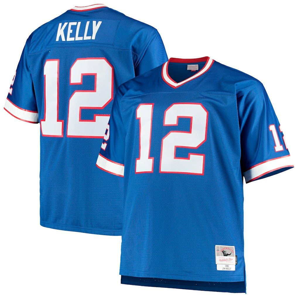 Jim Kelly Buffalo Bills Big & Tall 1990 Retired Player Replica Jersey - Royal Jerseys