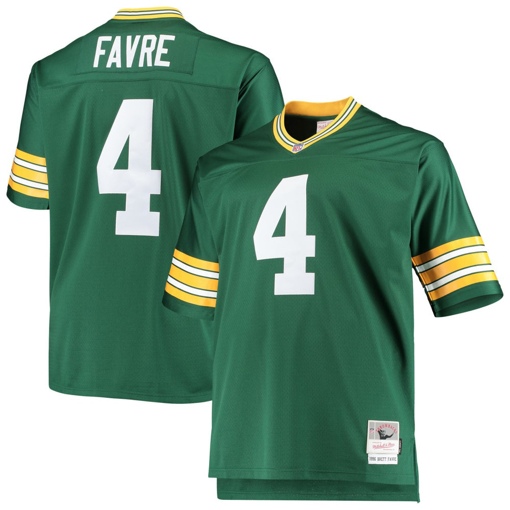Brett Favre Green Bay Packers Big & Tall 1996 Retired Player Replica Jersey - Green Jerseys