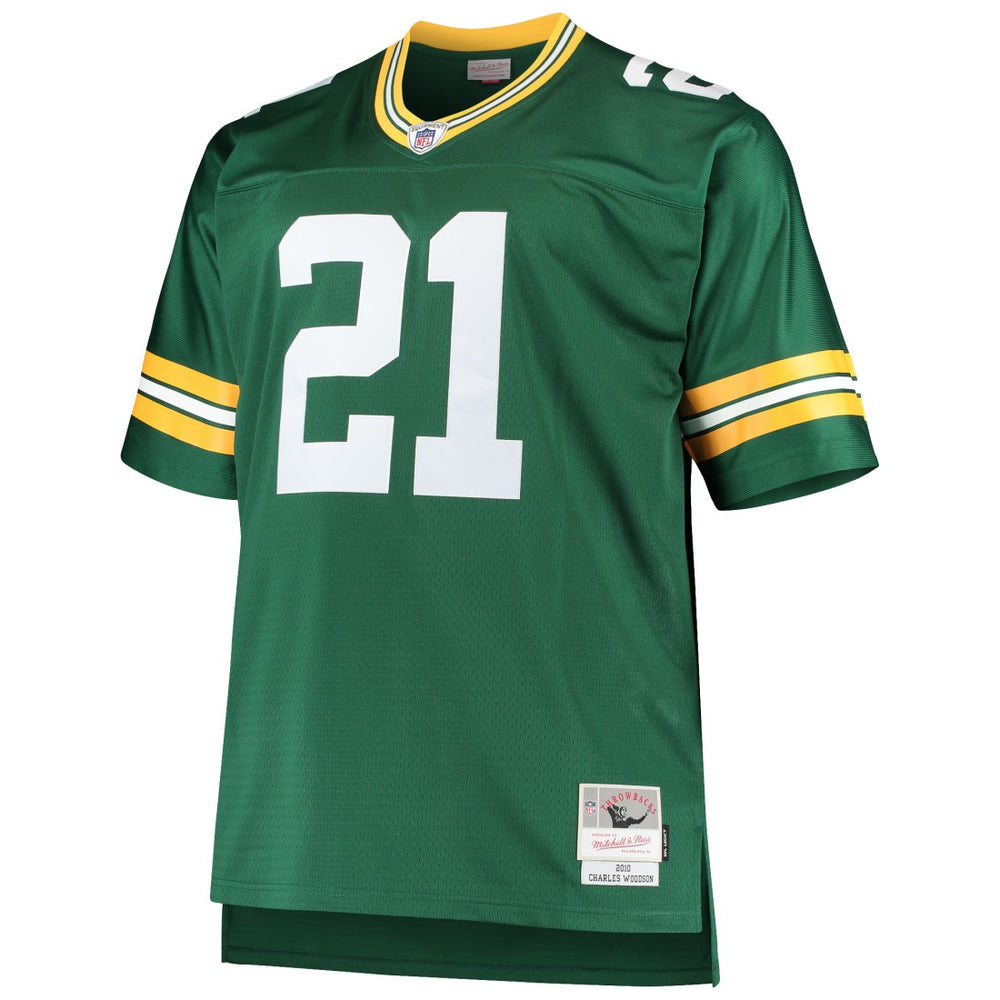 Charles Woodson Green Bay Packers Big & Tall 2010 Retired Player Replica Jersey - Green Jerseys