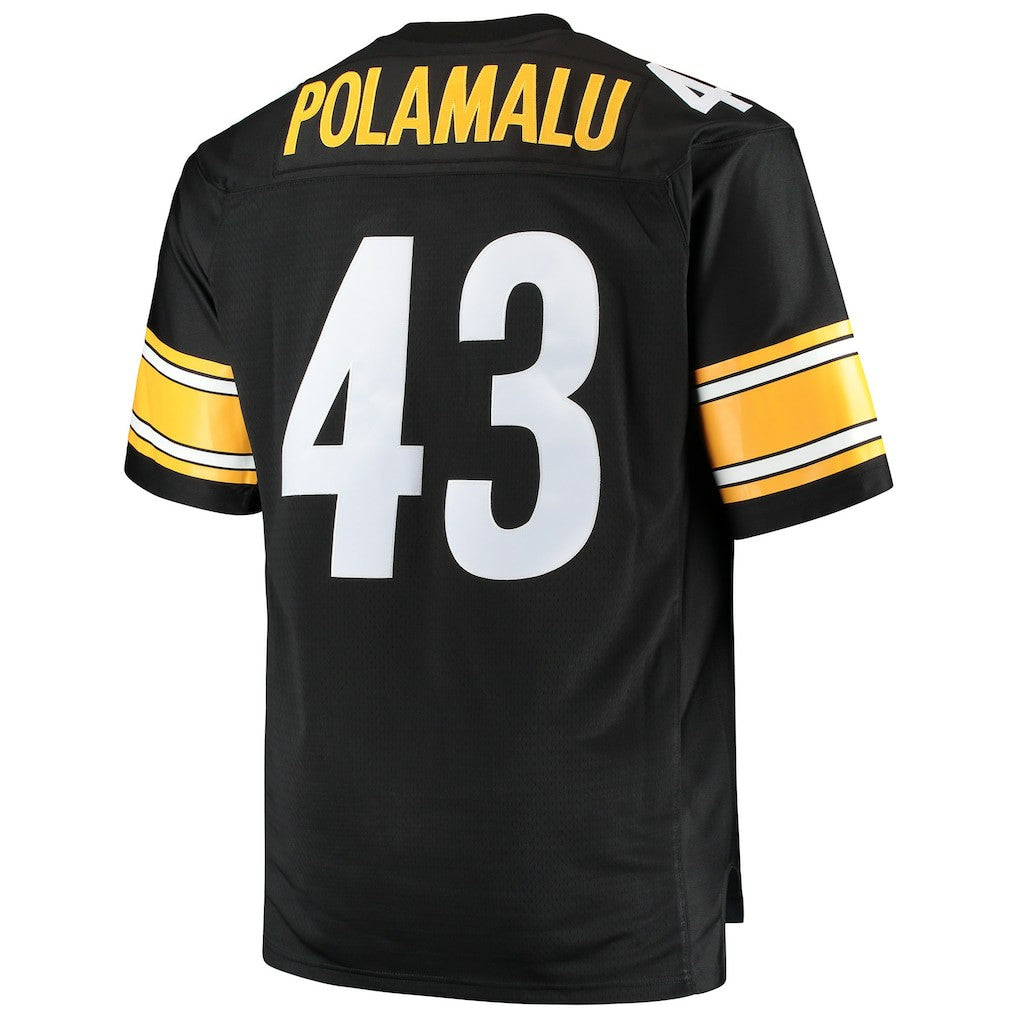 Troy Polamalu Pittsburgh Steelers Big & Tall 2005 Retired Player Replica Jersey - Black Jerseys