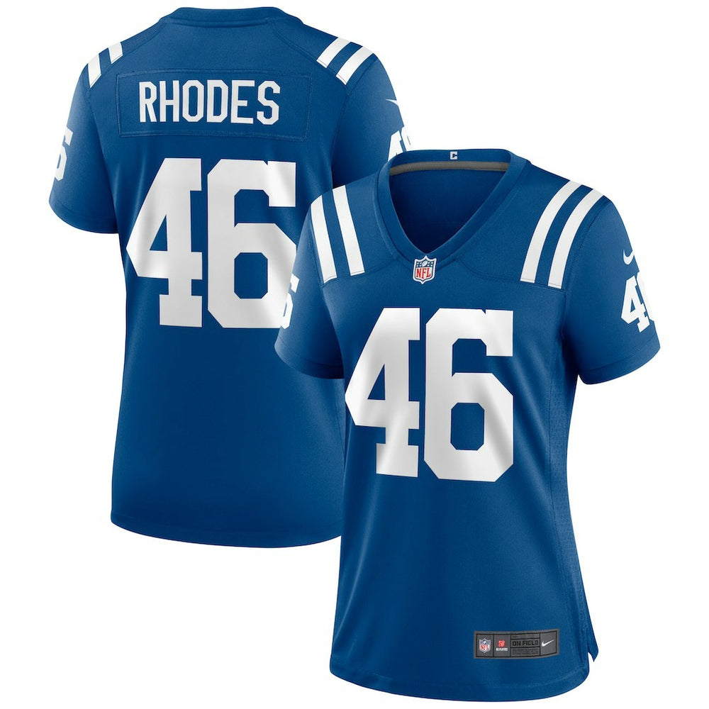 Luke Rhodes Indianapolis Colts Women's Game Jersey - Royal Jerseys