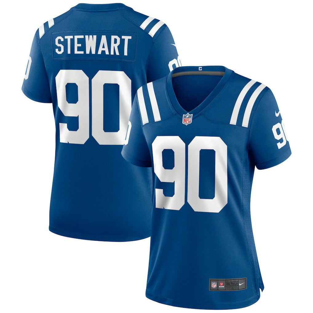 Grover Stewart Indianapolis Colts Women's Game Jersey - Royal Jerseys