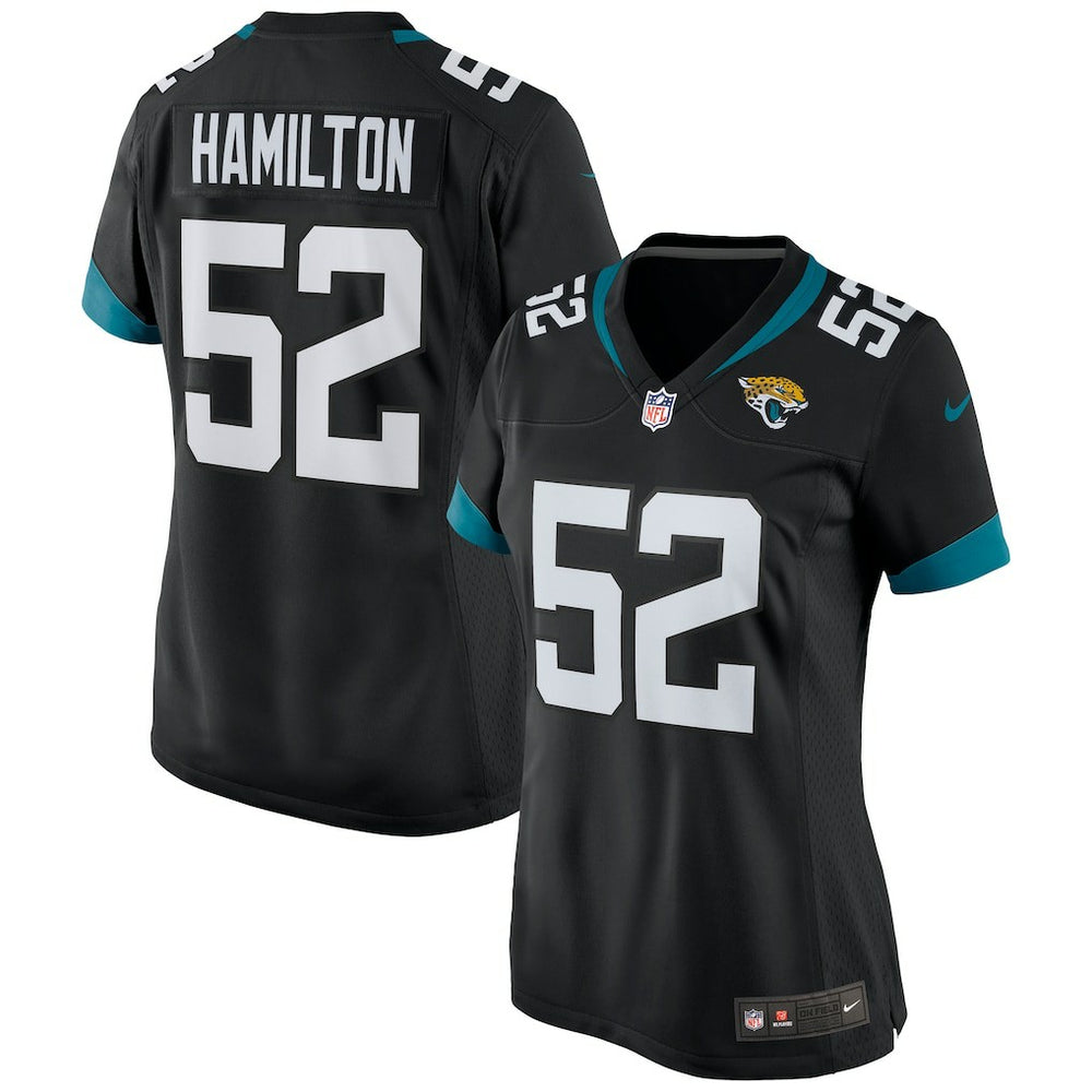 DaVon Hamilton Jacksonville Jaguars Women's Game Jersey - Black Jerseys
