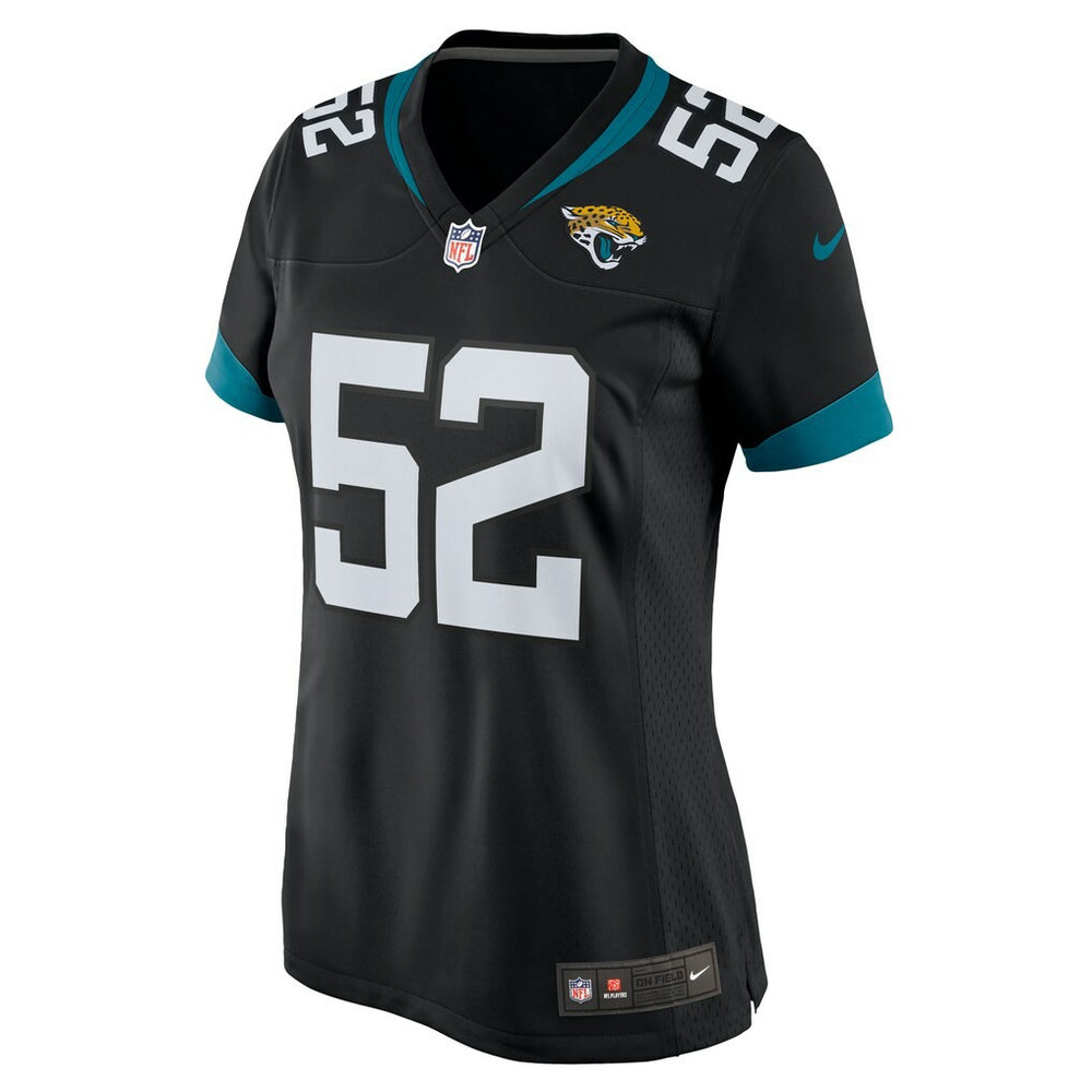 DaVon Hamilton Jacksonville Jaguars Women's Game Jersey - Black Jerseys