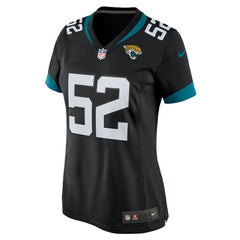 DaVon Hamilton Jacksonville Jaguars Women's Game Jersey - Black Jerseys