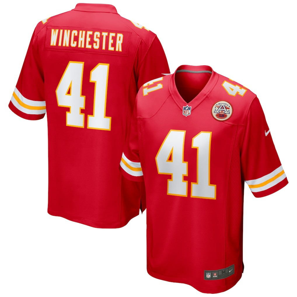James Winchester Kansas City Chiefs Game Jersey - Red Jerseys