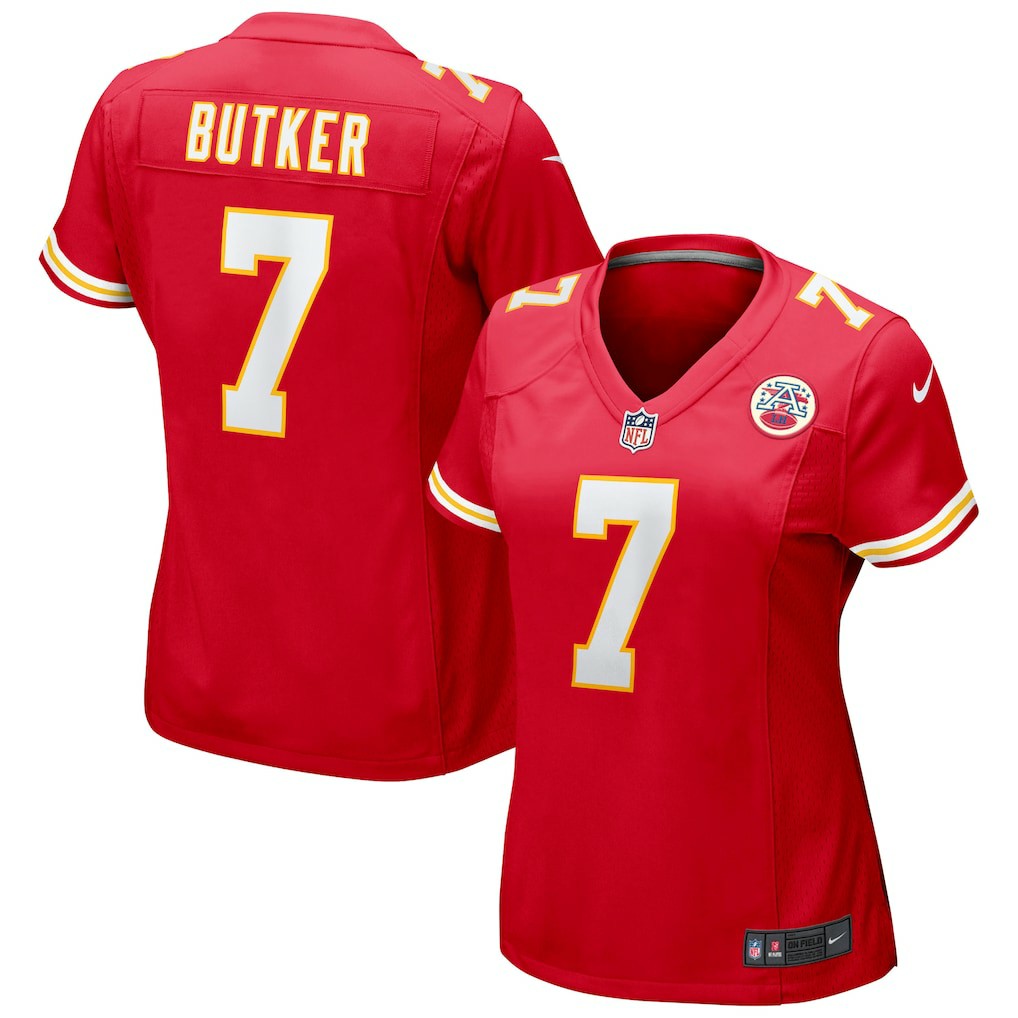 Harrison Butker Kansas City Chiefs Women's Game Jersey - Red Jerseys