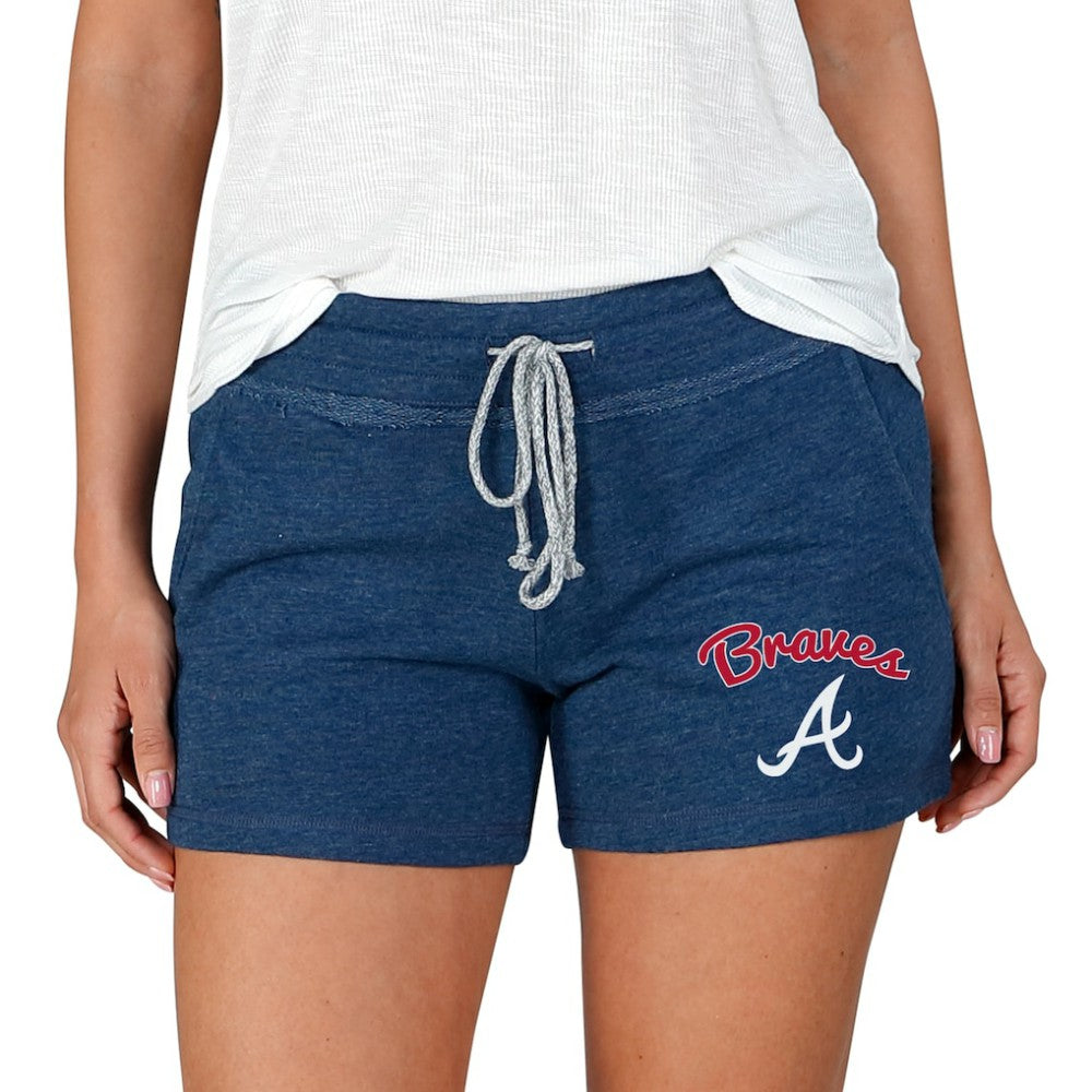Atlanta Braves Concepts Sport Women's Mainstream Terry Shorts - Navy Shorts