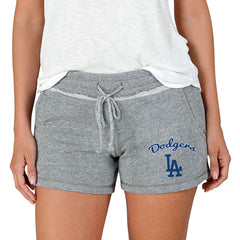 Los Angeles Dodgers Concepts Sport Women's Mainstream Terry Shorts - Gray Shorts
