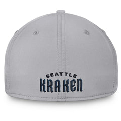 Seattle Kraken Fanatics Core Primary Logo Flex Hat - Gray | US 4026684