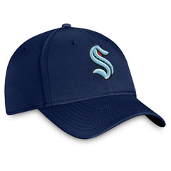Seattle Kraken Fanatics Core Primary Logo Flex Hat - Navy | US 4026685
