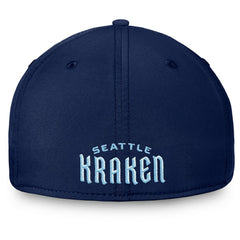Seattle Kraken Fanatics Core Primary Logo Flex Hat - Navy | US 4026685