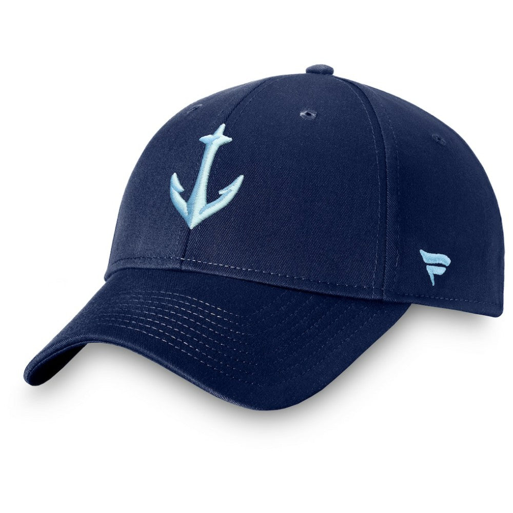Seattle Kraken Fanatics Core Secondary Logo Adjustable Hat - Deep Sea Blue | US 4026713