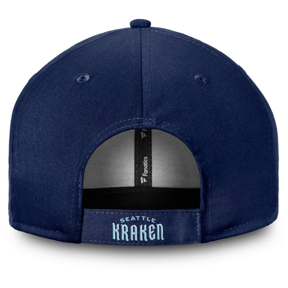 Seattle Kraken Fanatics Core Secondary Logo Adjustable Hat - Deep Sea Blue | US 4026713