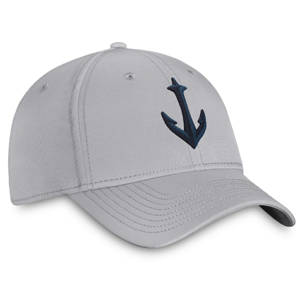 Seattle Kraken Fanatics Secondary Logo Flex Hat - Gray | US 4026716