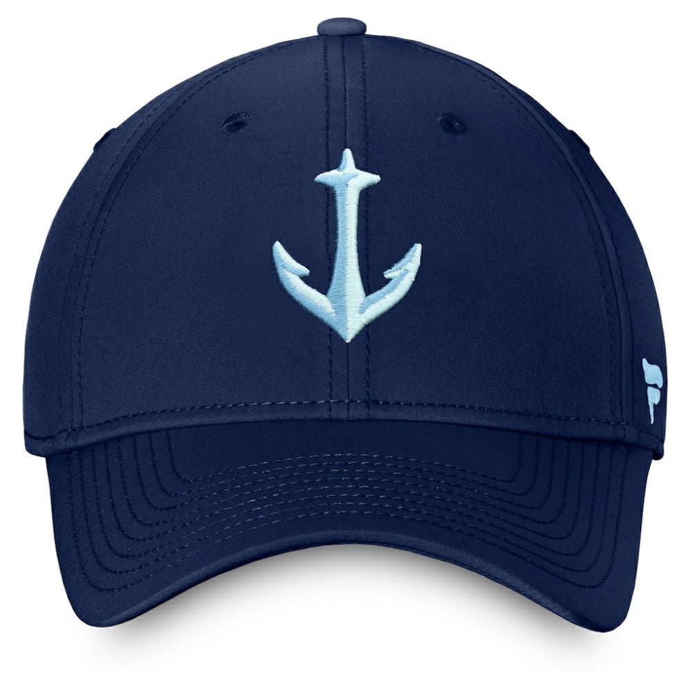 Seattle Kraken Fanatics Secondary Logo Flex Hat - Deep Sea Blue | US 4026717