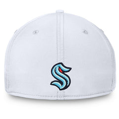 Seattle Kraken Fanatics Wordmark Flex Hat - White | US 4026750