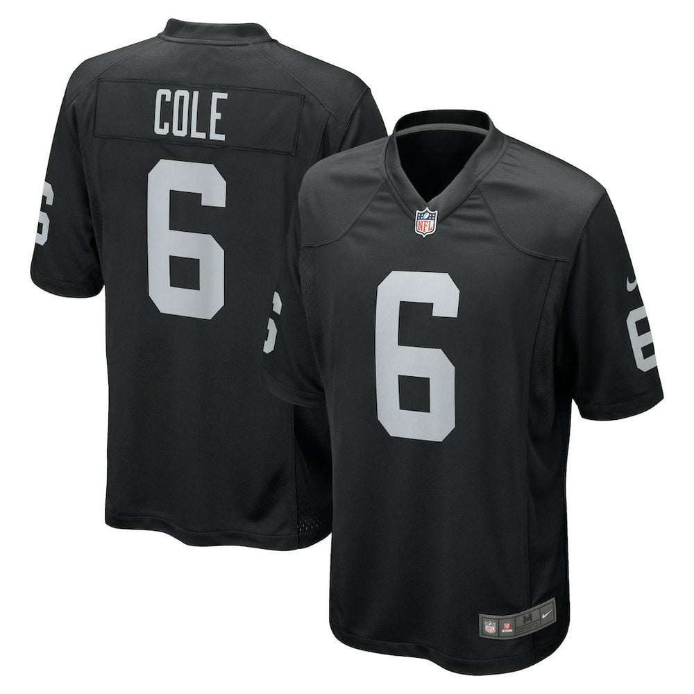 AJ Cole Las Vegas Raiders Game Jersey - Black Jerseys
