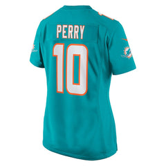 Malcolm Perry Miami Dolphins Women's Game Jersey - Aqua Jerseys
