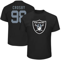 Maxx Crosby Las Vegas Raiders Big & Tall Player Name & Number T-Shirt - Black T-shirts