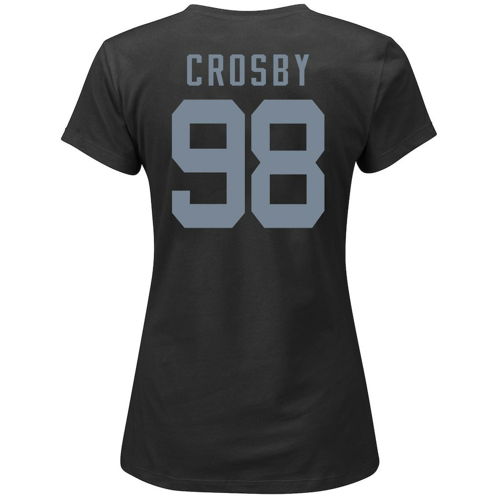 Maxx Crosby Las Vegas Raiders Women's Plus Size Name & Number V-Neck T-Shirt - Black T-shirts