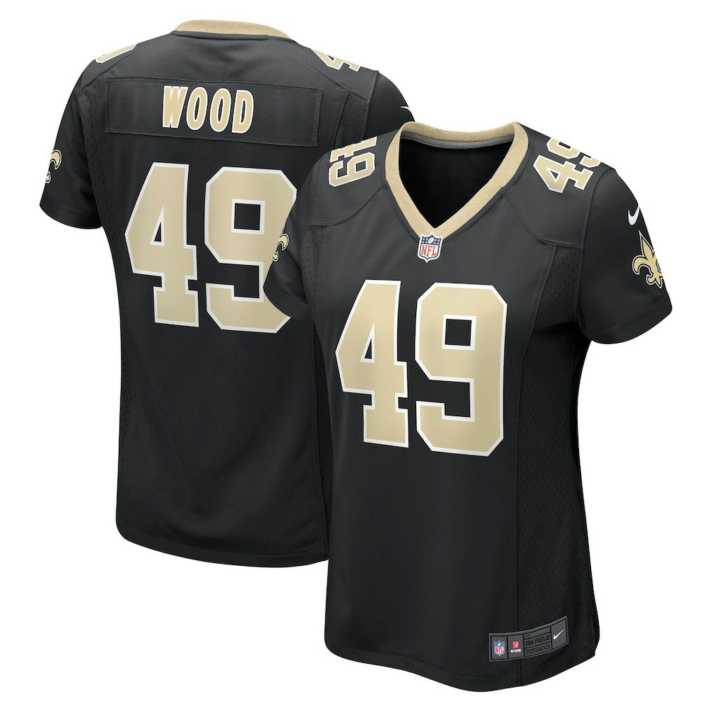 Zach Wood New Orleans Saints Women's Game Jersey - Black Jerseys