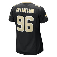 Carl Granderson New Orleans Saints Women's Game Jersey - Black Jerseys
