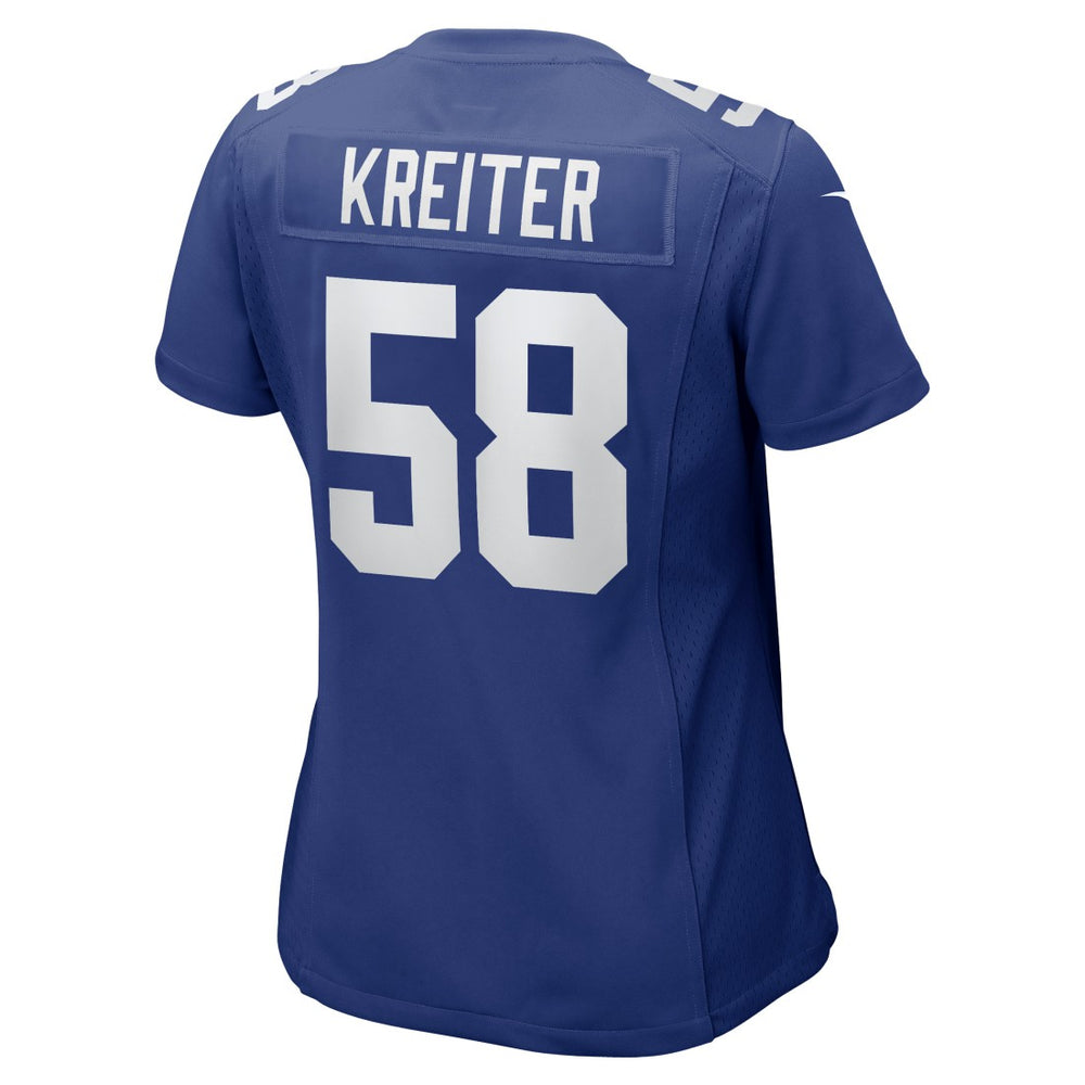 Casey Kreiter New York Giants Women's Game Jersey - Royal Jerseys