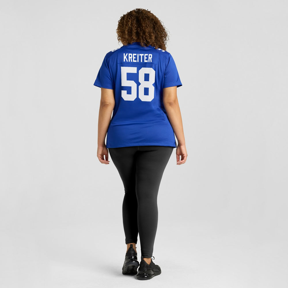 Casey Kreiter New York Giants Women's Game Jersey - Royal Jerseys