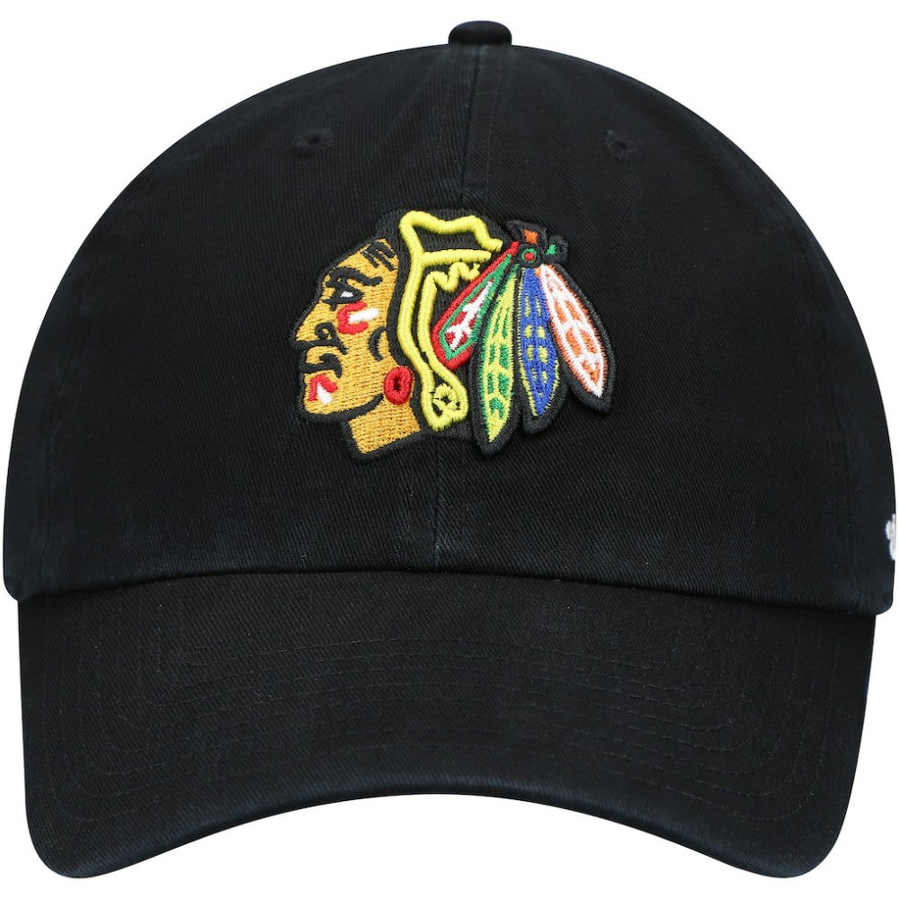 Chicago Blackhawks '47 Team Clean Up Adjustable Hat - Black | US 4028772