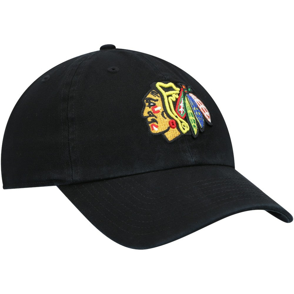 Chicago Blackhawks '47 Team Clean Up Adjustable Hat - Black | US 4028772