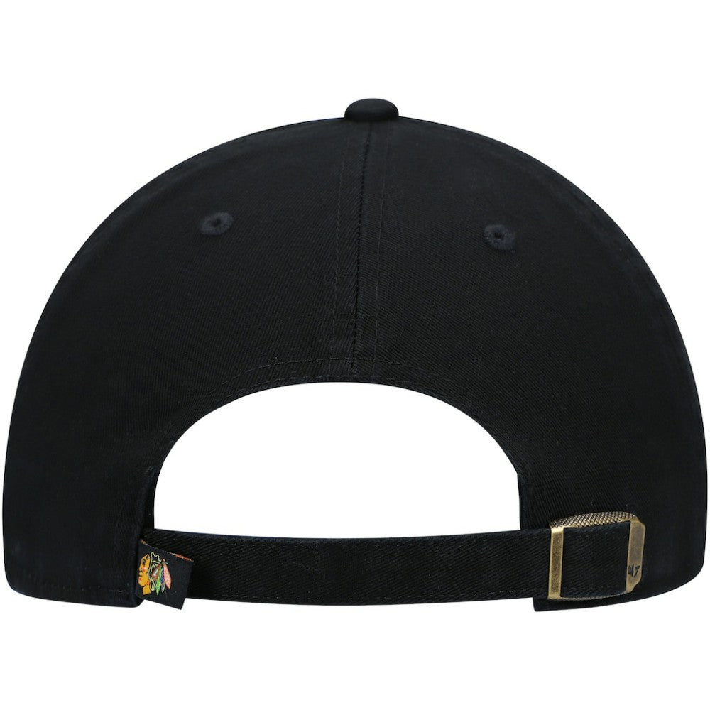 Chicago Blackhawks '47 Team Clean Up Adjustable Hat - Black | US 4028772